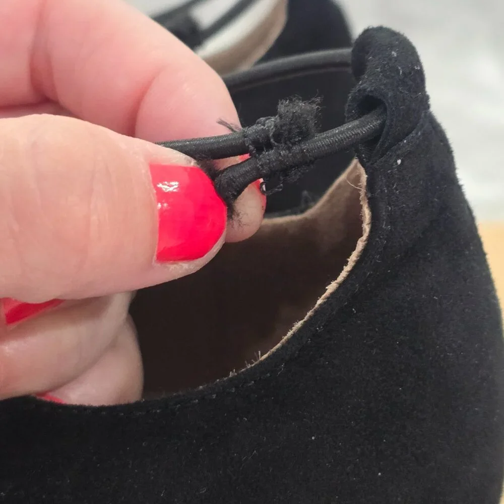 Lazio Collezione Women Size‎ 37 UK, US 6.5 Minerva Black Lace Up Flats